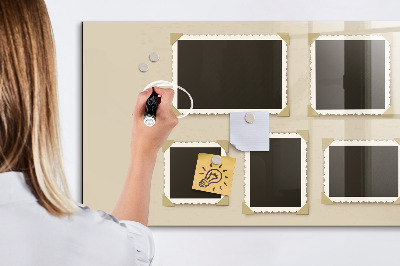 Magnetic dry erase board A creative space for family memories