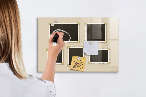 Magnetic dry erase board A creative space for family memories