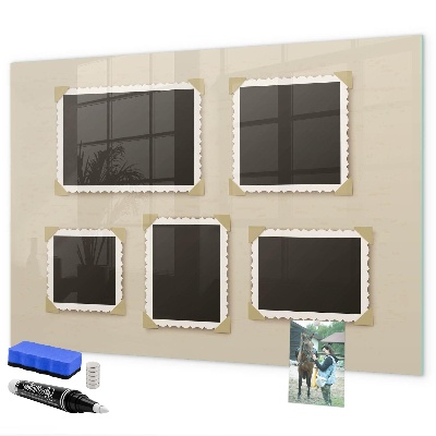 Magnetic dry erase board A creative space for family memories