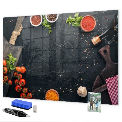 Magnetic dry erase board Kitchen inspirations with personal memories