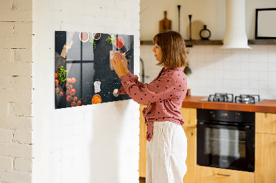 Magnetic dry erase board Kitchen inspirations with personal memories