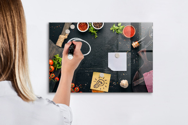 Magnetic dry erase board Kitchen inspirations with personal memories