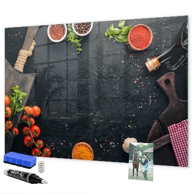 Magnetic dry erase board Kitchen inspirations with personal memories