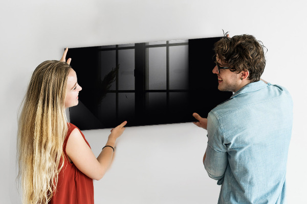 Magnetic dry erase board Modern board for notes and photos