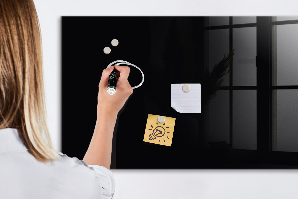 Magnetic dry erase board Modern board for notes and photos