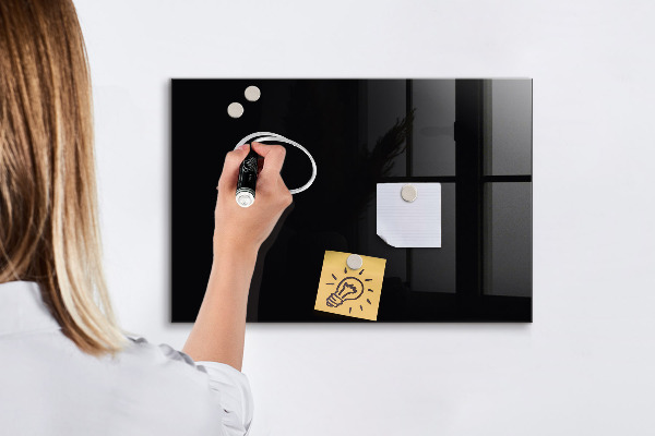 Magnetic dry erase board Modern board for notes and photos