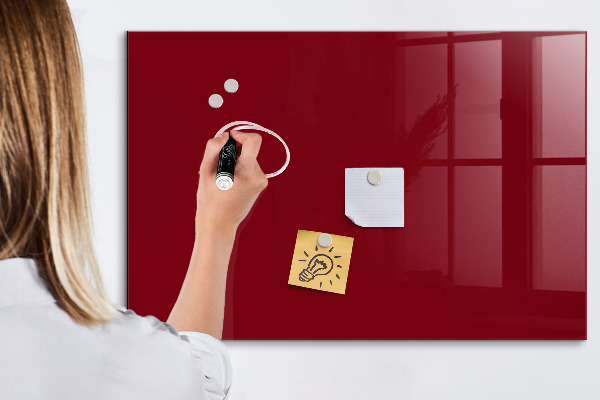 Dry erase board magnetic A stylish board for notes and photos