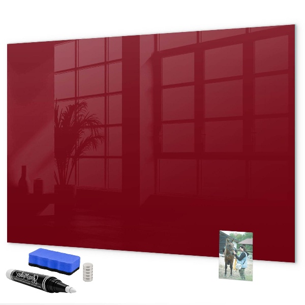 Dry erase board magnetic A stylish board for notes and photos