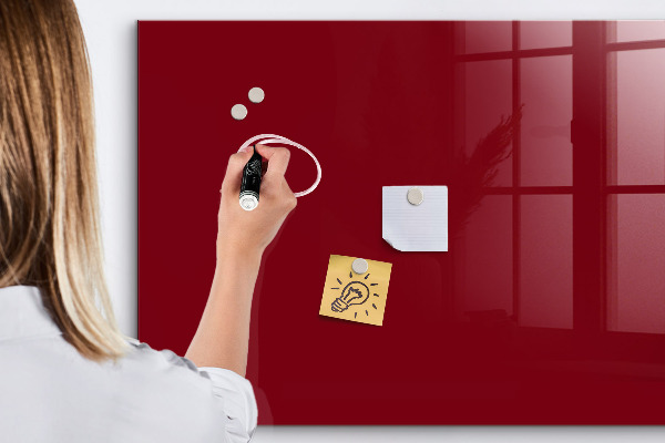 Dry erase board magnetic A stylish board for notes and photos