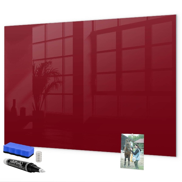 Dry erase board magnetic A stylish board for notes and photos