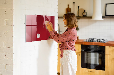 Magnetic dry erase board Red board for notes and photos