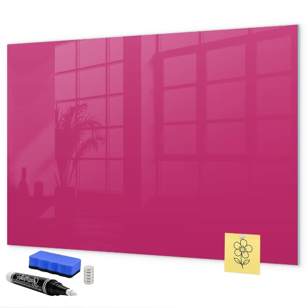 A colorful board for notes and photos