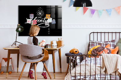 Magnetic dry erase board Modern photo display board