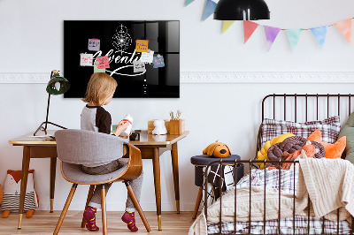 Magnetic dry erase board Modern photo display board