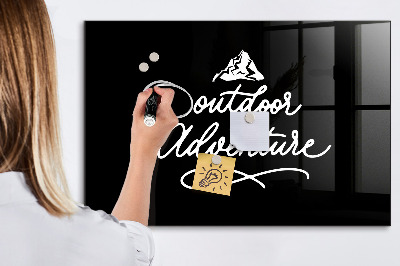 Dry erase board magnetic Outdoor adventure