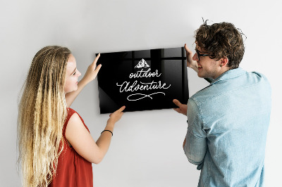 Dry erase board magnetic Outdoor adventure