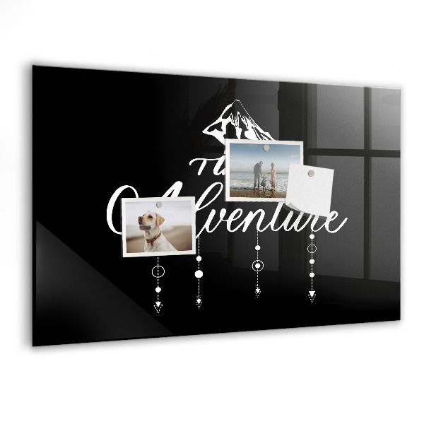 Magnetic dry erase board A stylish board for presenting memories