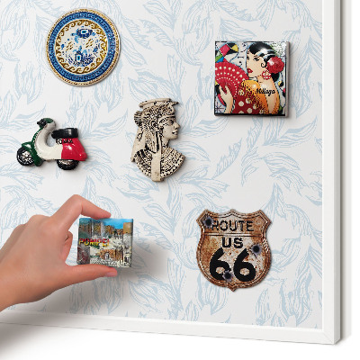 Decorative magnet board with a white frame Light theme