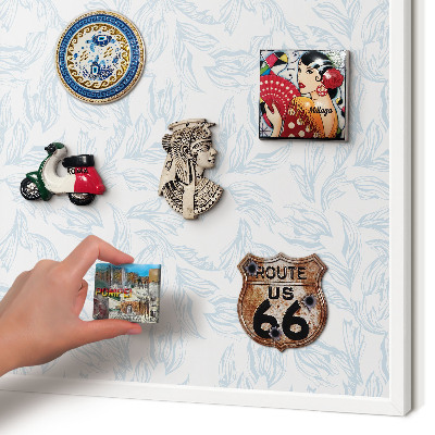 Decorative magnet board with a white frame Light theme