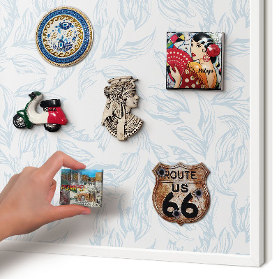 Decorative magnet board with a white frame Light theme