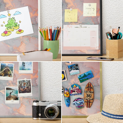 Decorative magnet board with a white frame Colorful abstraction