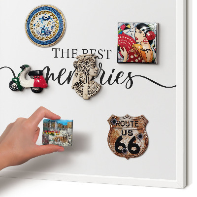 Decorative magnet board with a white frame Inspiring memories