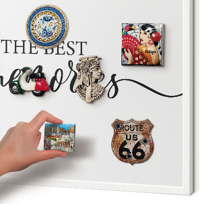 Decorative magnet board with a white frame Inspiring memories