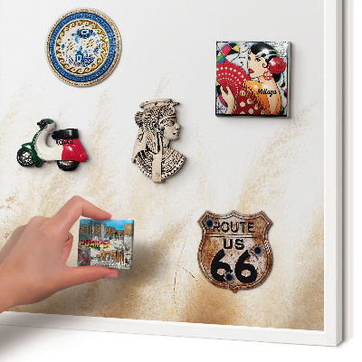 Decorative magnet board with a white frame Essential grasses