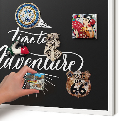 Decorative magnet board with a white frame Adventure time