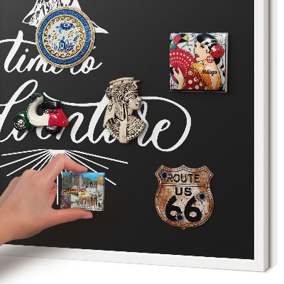 Decorative magnet board with a white frame Adventure time