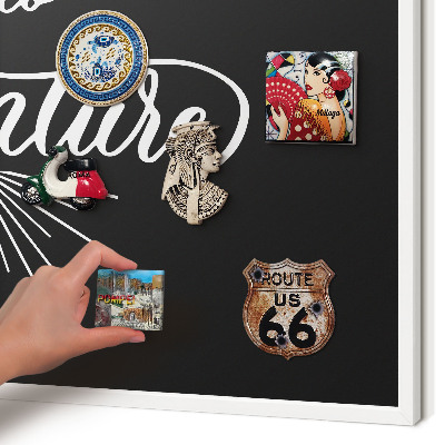 Decorative magnet board with a white frame Adventure time