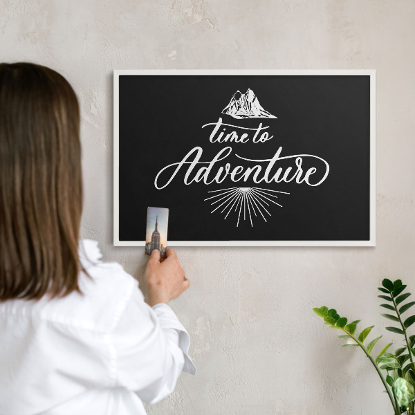 Decorative magnet board with a white frame Adventure time