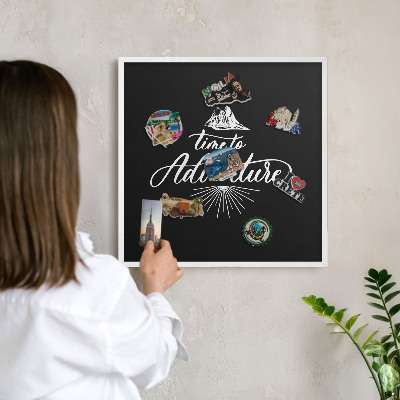 Decorative magnet board with a white frame Adventure time