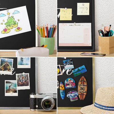 Decorative magnet board with a white frame Adventure awaits