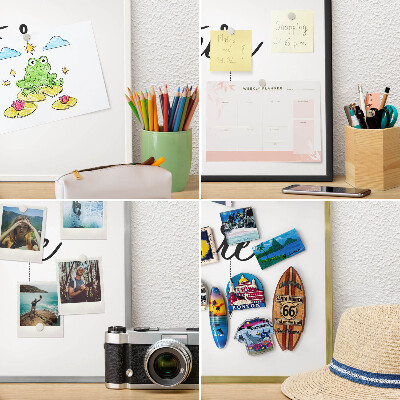 Magnetic board for travel magnets in a white frame Outdoor Adventure
