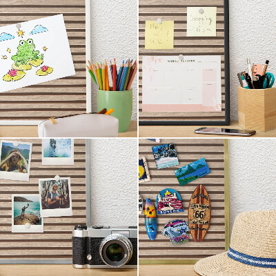 Magnetic board for travel magnets in a white frame Calm structure