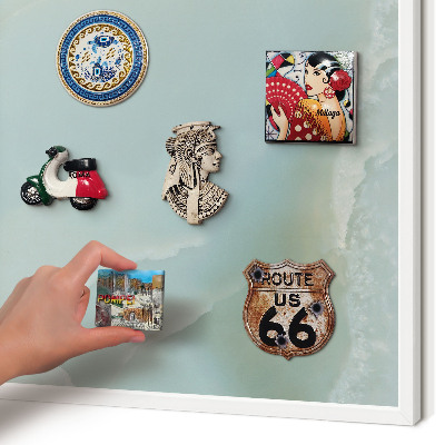 Decorative magnet board with a white frame Peaceful harmony