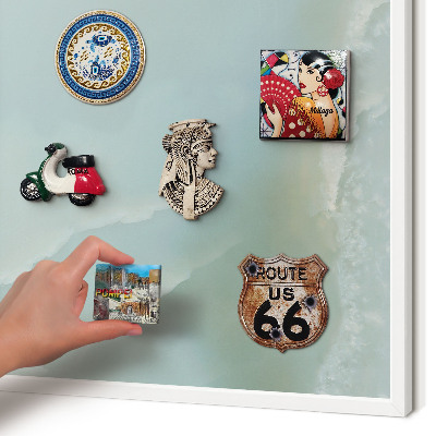 Decorative magnet board with a white frame Peaceful harmony
