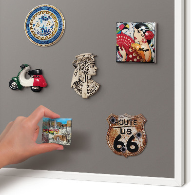 Decorative magnet board with a white frame Dark gray