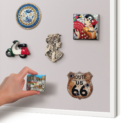 Decorative magnet board with a white frame Ash gray