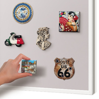 Decorative magnet board with a white frame Ash gray