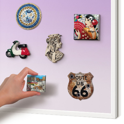 Decorative magnet board with a white frame Subtle gradient