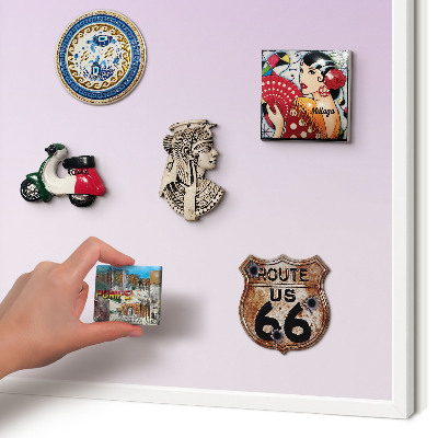 Decorative magnet board with a white frame Subtle gradient