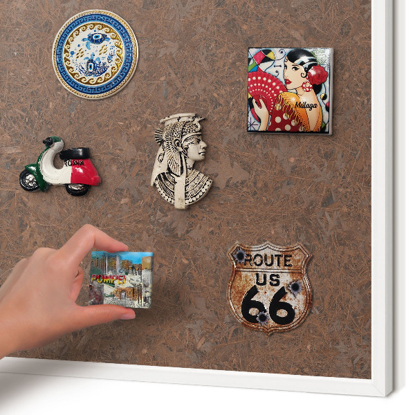 Decorative magnet board with a white frame Autumn carpet