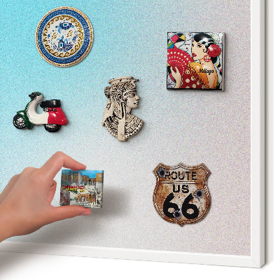 Decorative magnet board with a white frame Pastel abstraction