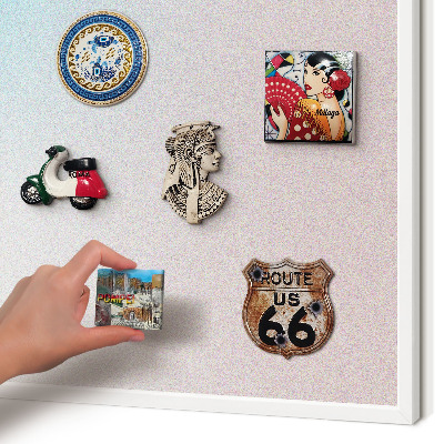 Decorative magnet board with a white frame Pastel abstraction