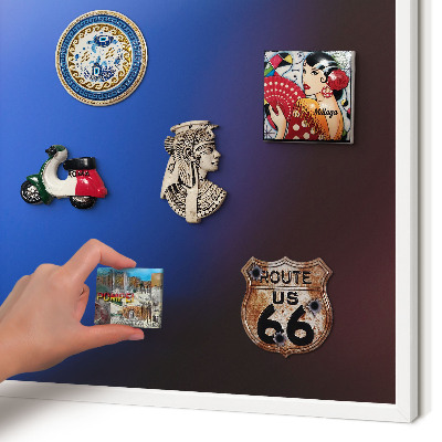 Decorative magnet board with a white frame Colors of Balance