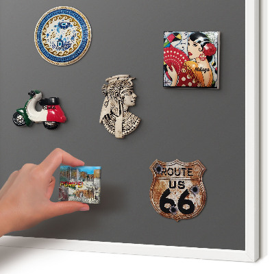 Decorative magnet board with a white frame Dark gray