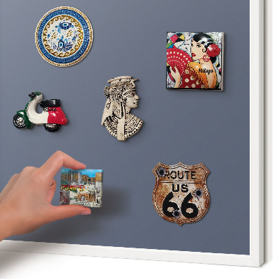 Decorative magnet board with a white frame Cool gray