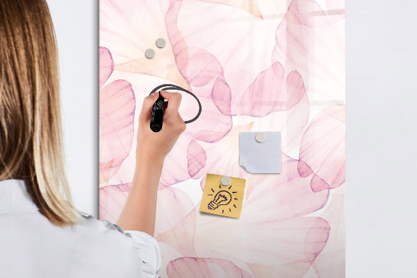 Dry erase board magnetic Stylish board for photos and notes
